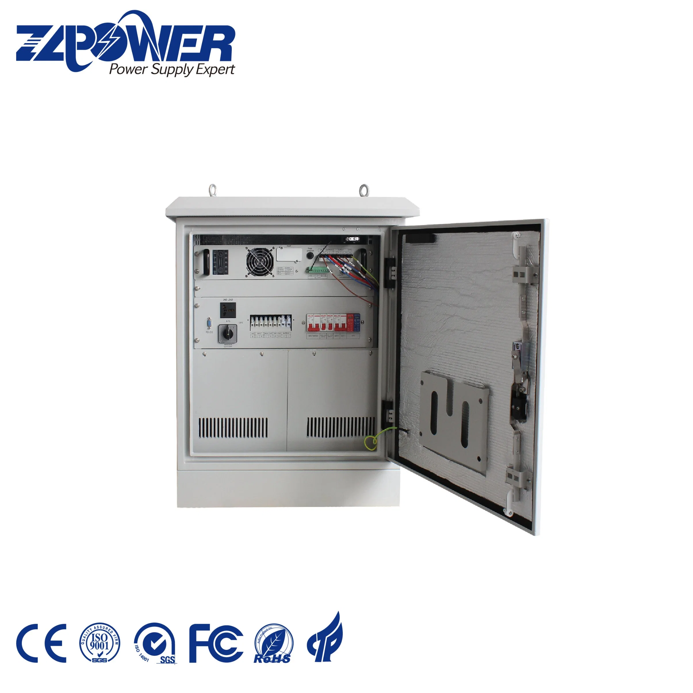 Hybrid Solar Inverter 1-3kVA IP65 Light Online Outdoor UPS Power Supply