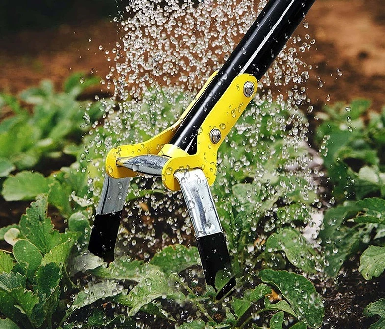 Adjustable Long Hand Stirrup Weeding Loop Garden Hoe Backyard Tools Ci20096