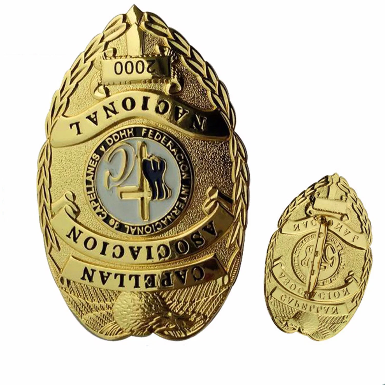 Factory Custom High Quality Metal Military Police Badge