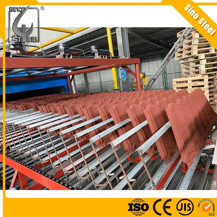 Hochwertige Dachplatten Color Stone Beschichtet Metall Dachfliesen Fabrik Whosale Preis hergestellt in China