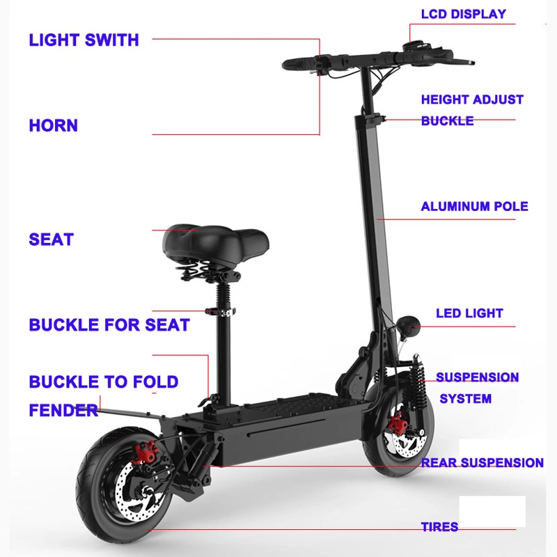 Faltbare Mobilität Scooter 2 Räder Mini Smart Elektro Skateboard Scooter Modescooter