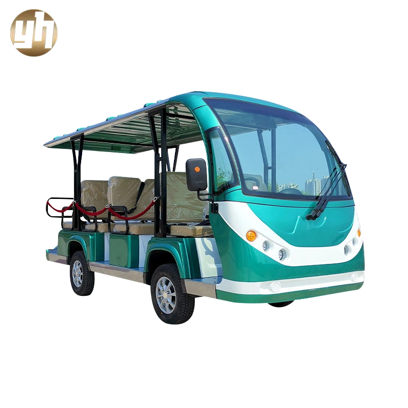 Tour Tourist Airport Resort Villa Shuttle Bus Tour Car 11 Seater Electric Sightseeing Car Electric Office Bus Customized Tourist Sightseeing Buggy Vehicle