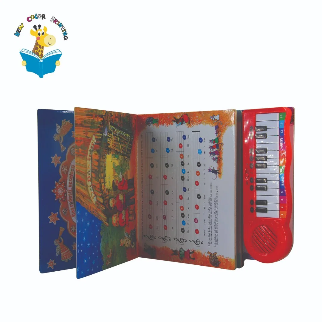 Módulo de sonido de piano de Música de voz libro para niños con batería AAA