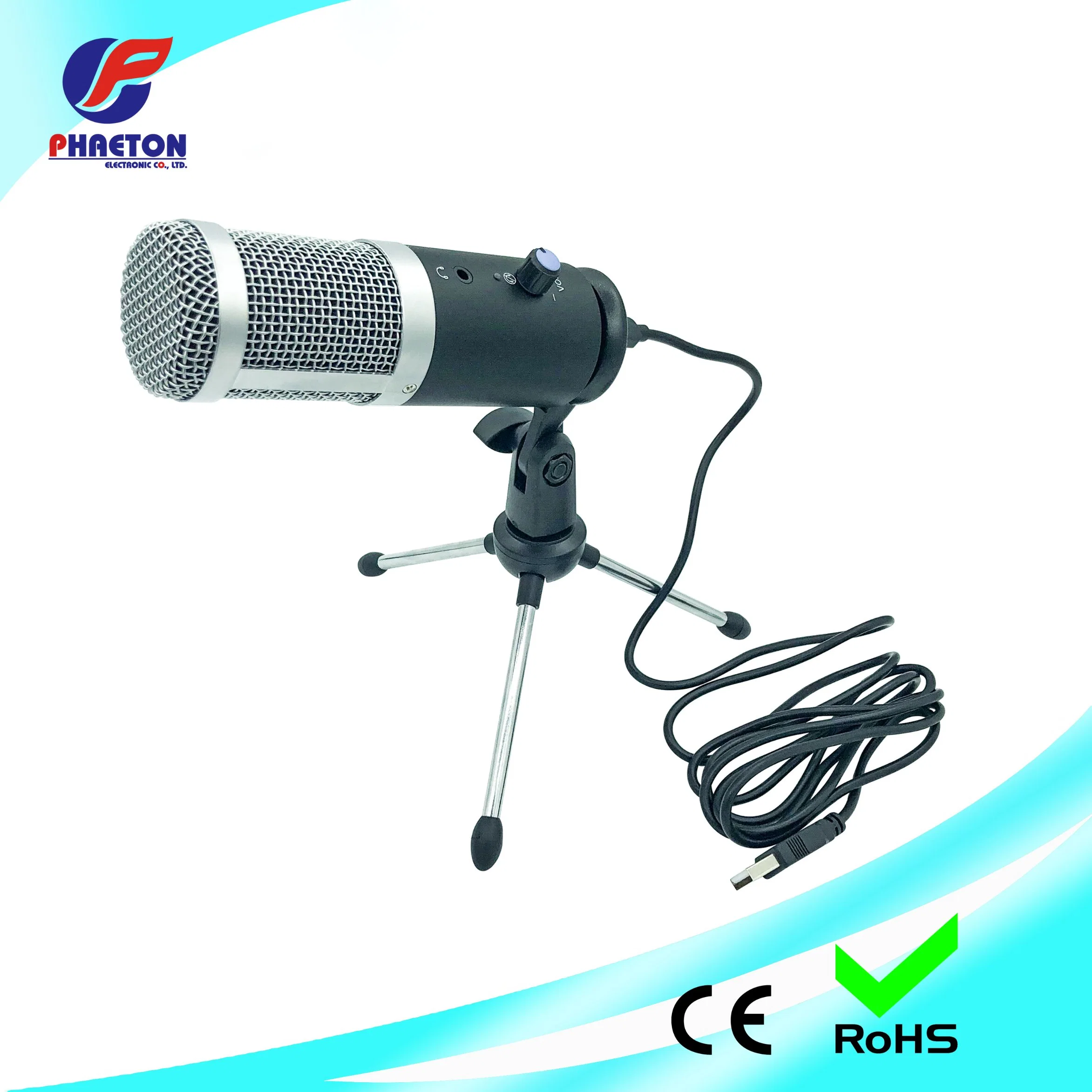 Condenser Microphone with USB Interface for Computer