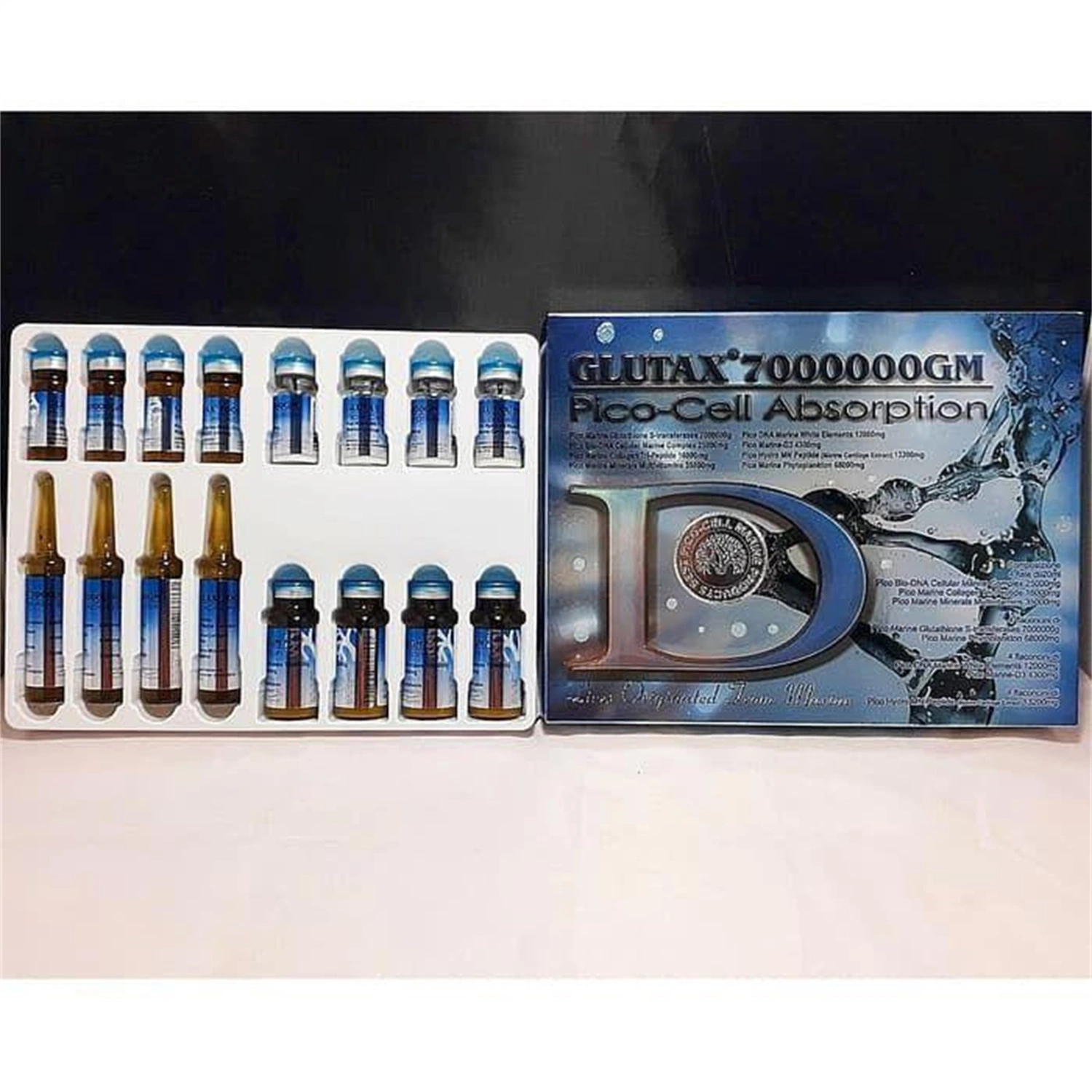 Supply Italy Original Glutax 1800000GS 750000gx 2000000gx Marine White Optimum Skin Glutathione Whitening Injection 4 Session Wholesale/Supplier Glutathione Injection