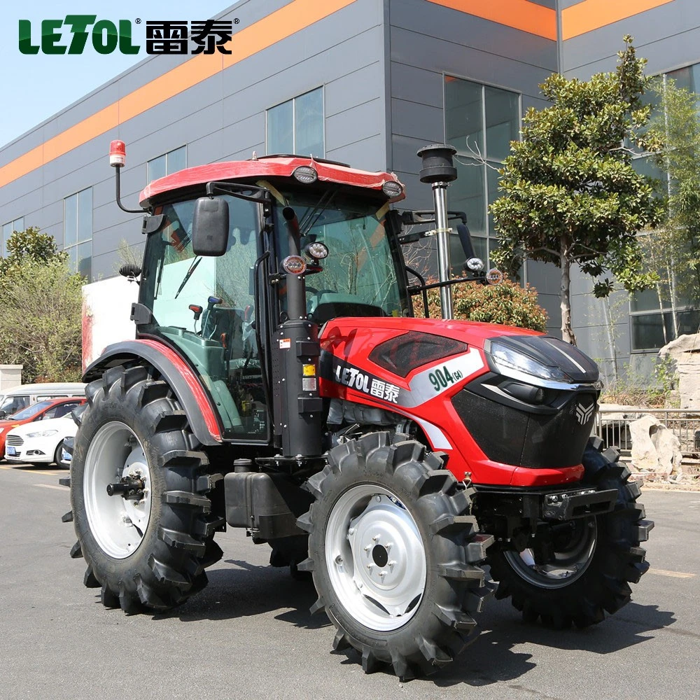 904 Modelo 90HP 95HP Nuevo Diseño Yto/Yn Motor Cabina Traktor 4 Wd Jogn Deere Misma Calidad Tractor Agrícola Precio