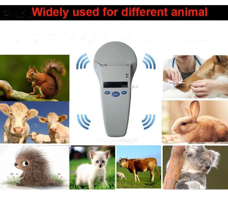 Handheld-Speicherfunktion RFID Tier Microchip Reader Chip Cat Lesegerät Für Hunde