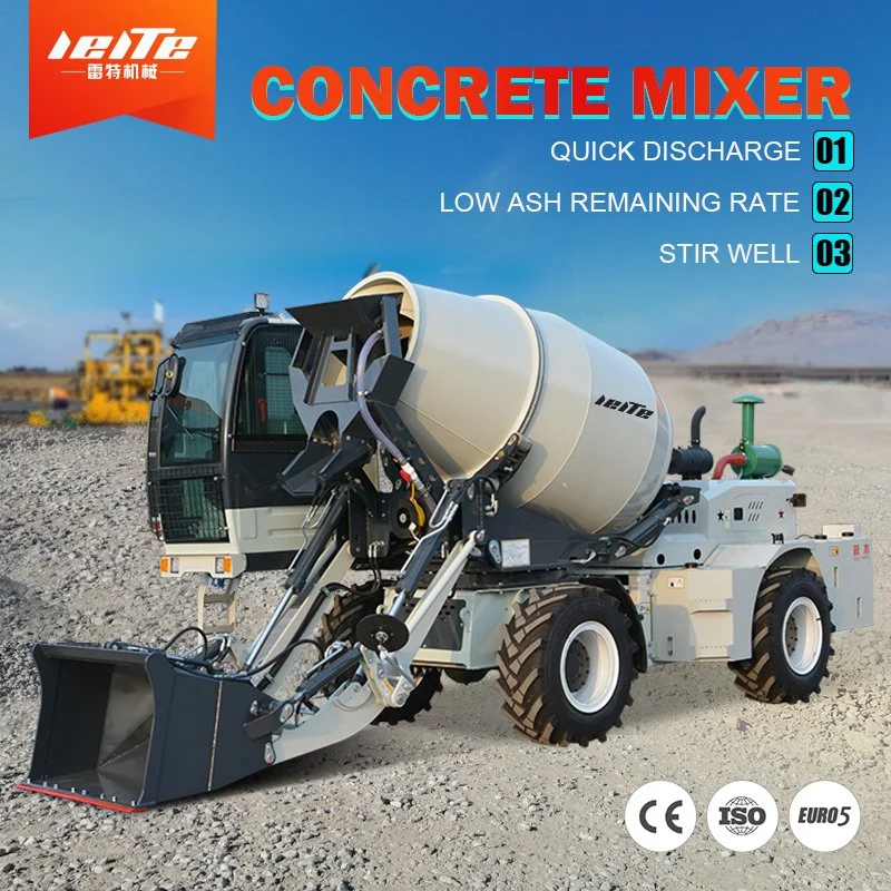 Cheap Mobile Self Loading Concrete Transit Mixer for Road Bridge Tunnel Highway and Hydro Construction Mini Concrete Mixer Ex-Factory Price Free Shipping