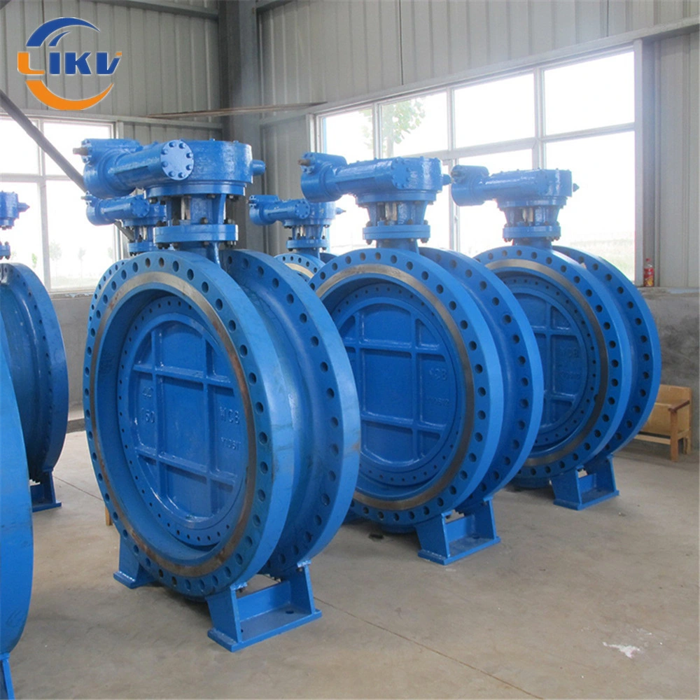 Chinese Supplier Carbon Steel 593 Grooved Rotary Flange Type Butterfly Valve 1.4408 Disc with Pneumatic Actuator