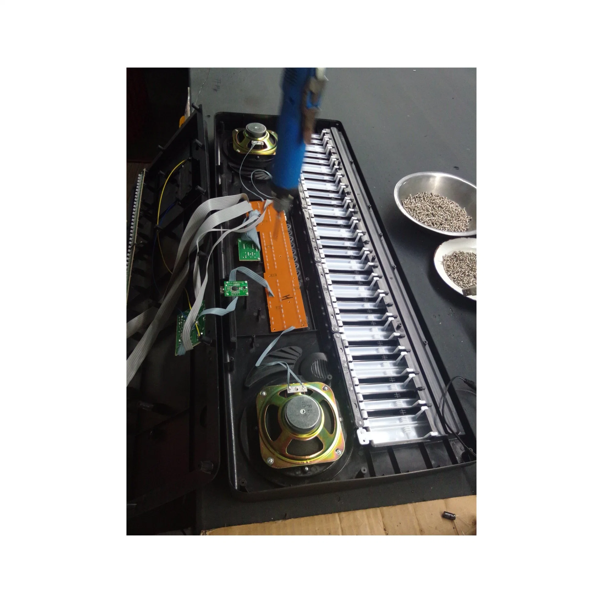 61-Key Standard Piano Keyboard with LED Display and 100 Rhythms Musical Instruments