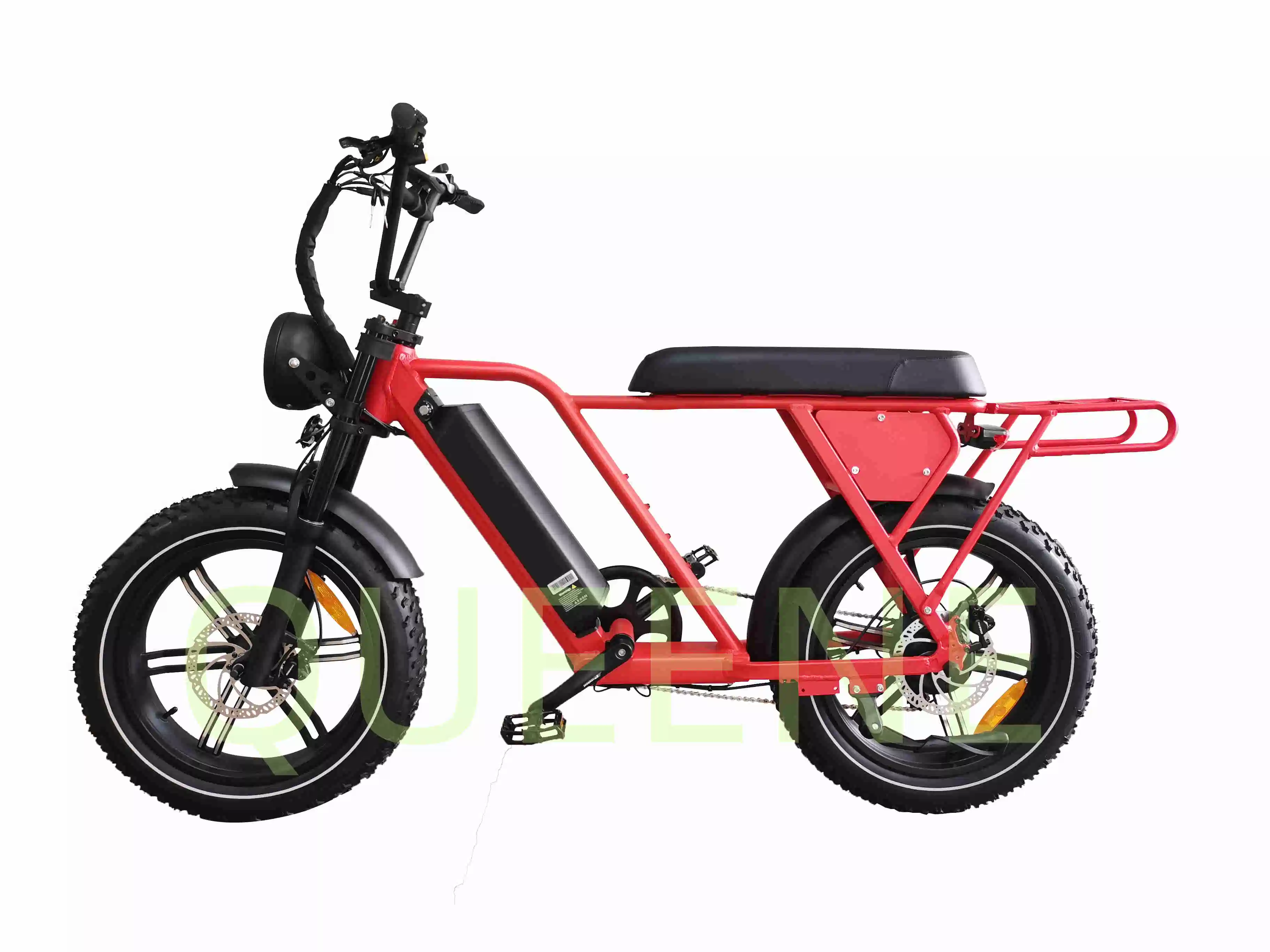Queene/New Design 500W750W 48V Rear Hub Motor Beach 20 Inch Vintage E Bike Retro Electric Dirt Bike Fast High Speed Ebike