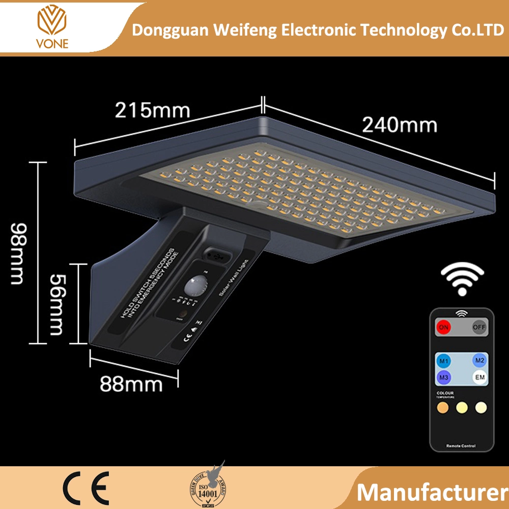 8W alto lúmen Luzes da Barragem Solar exterior de porta dianteira do pátio do Deck Yard Escadas Floresta à prova de lâmpadas LED