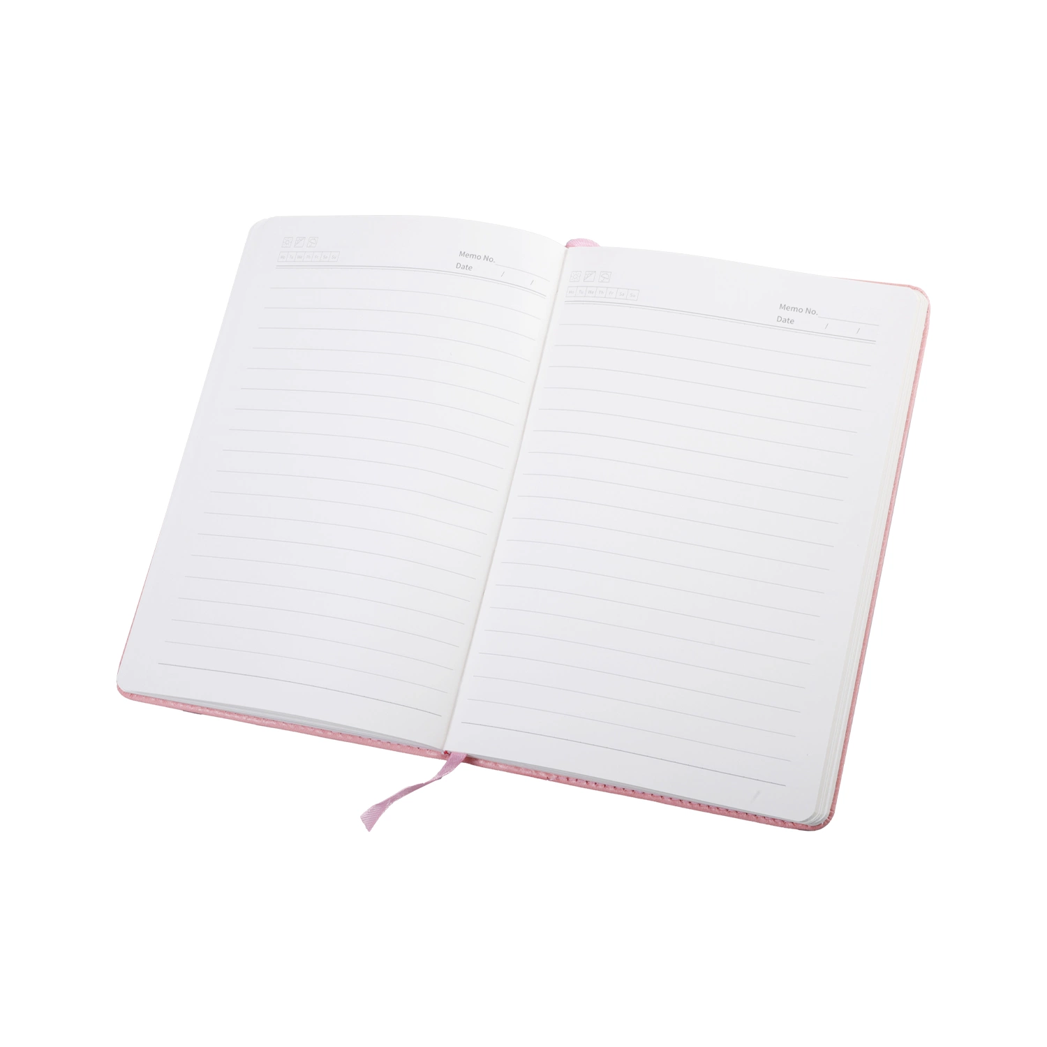 Pink Stationery Paper Hardcover School Notebook с накаткой PU