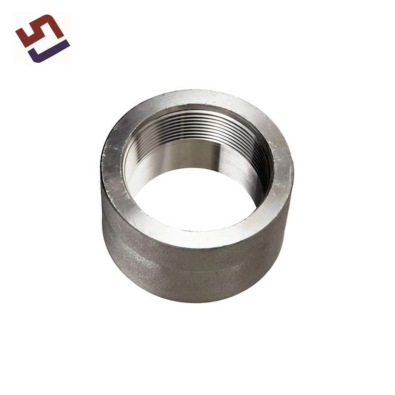 CNC Stainless Steel Tube Fitting Milling Turning Threaded Full/Half Coupling