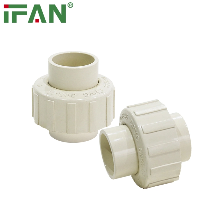 Ifanplus CPVC/PVC/UPVC Pipe and Fittings Manufacturer CPVC ASTM2846 1/2inch - 2inch Plastic Union