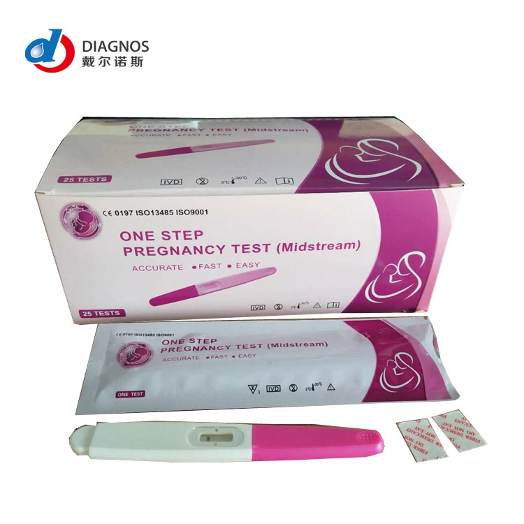 OEM Early Detection High Sensitivity Rapid Diagnostic Urine HCG Midstream Pregnancy Test Kits