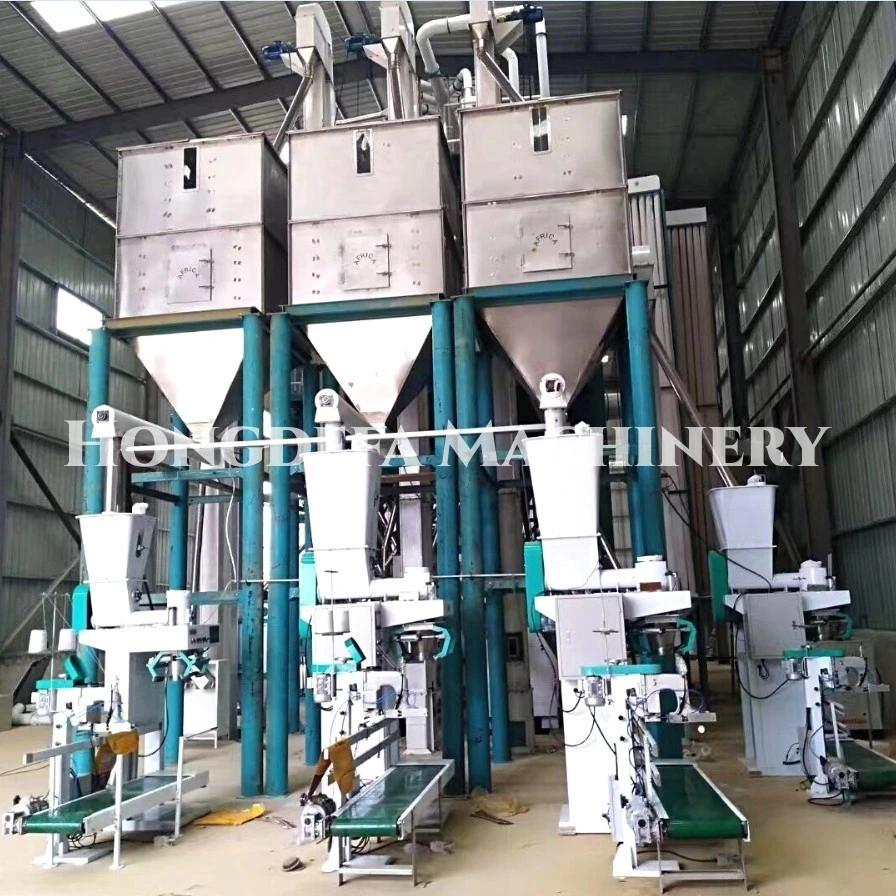 PLC Control Maize Flour Mill Plant Automatic Corn Milling Machine