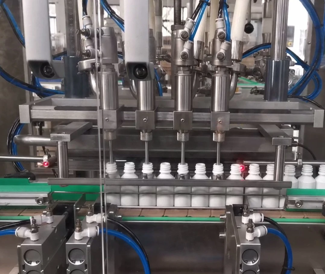 2000bph Small Pet Plastic Glass Bottle Automatic Dropper Bottle Essential Oil Liquid Servo Piston Pump Filling Machine Packing Machine Production Line