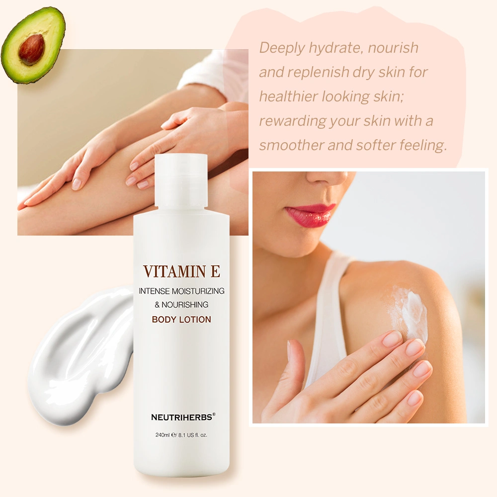 Private Label Custom Korean Haut Aufhellung Vitamin E Feuchtigkeitsspendende Körper Lotion