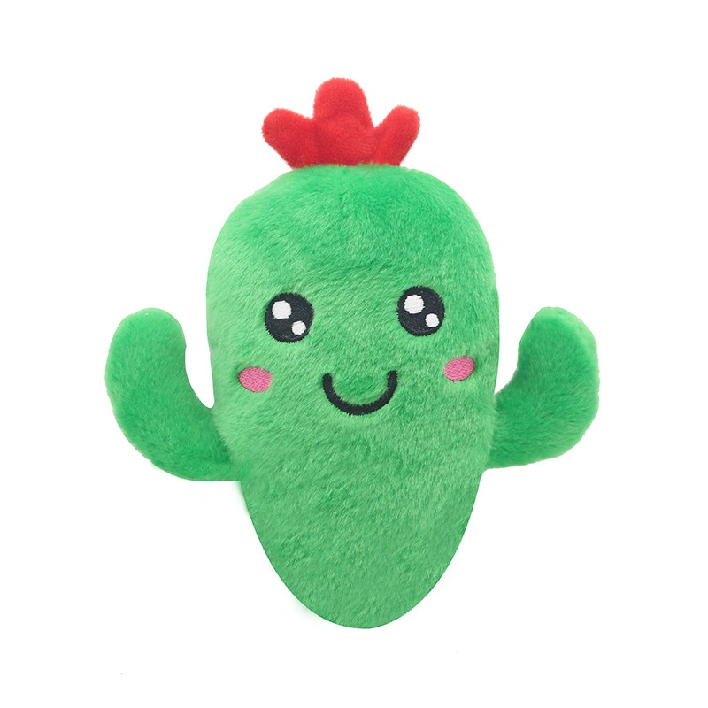 Pet Blush Sound Toys الفاكهة والخضار Cactus Corn Eggpant أدوات لعبة لغز الكلاب