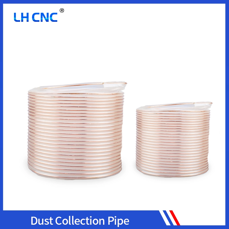 Suction Hose Spiral Flexible Plastic PU Steel Wire Dust Collection for CNC Router PU Polyurethane Ventilation Vacuum Air Duct Hose