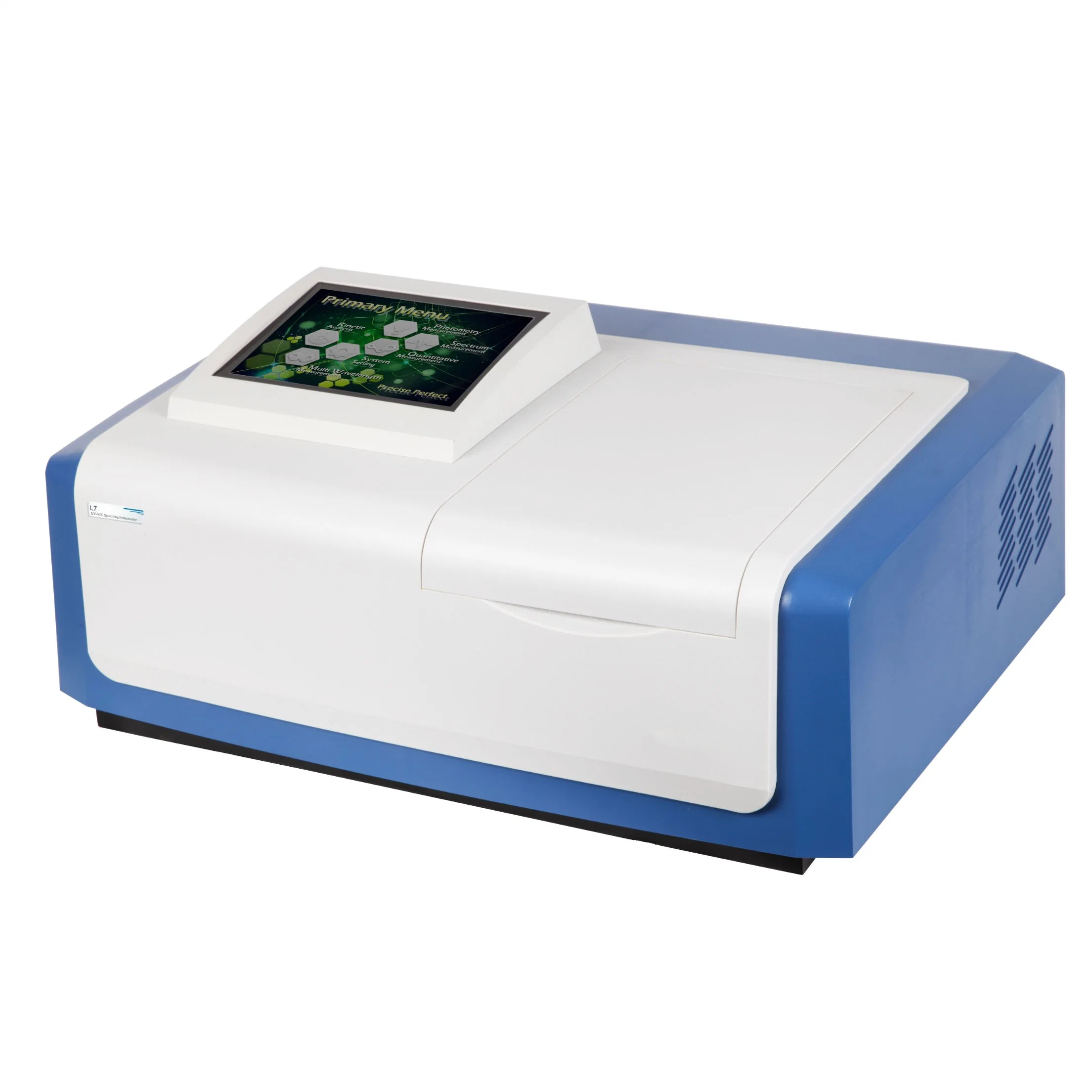 L7 Lab Auto Doppelstrahl-UV-Vis-Spektralphotometer mit Color Touch Angezeigt