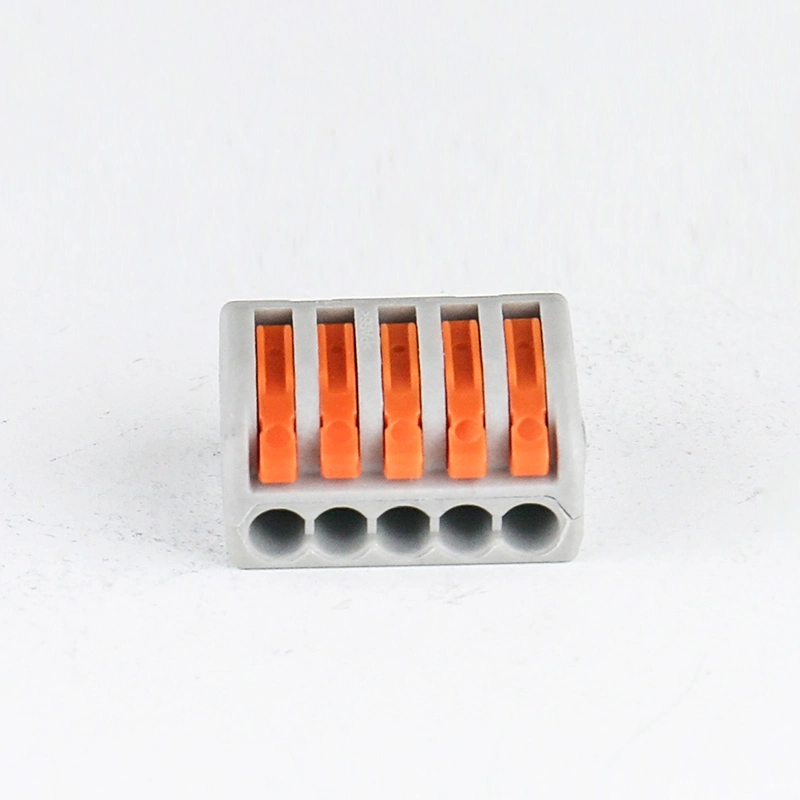 Nylon PA 400V Mini Quick Clip Connector cage spring electrical terminal block