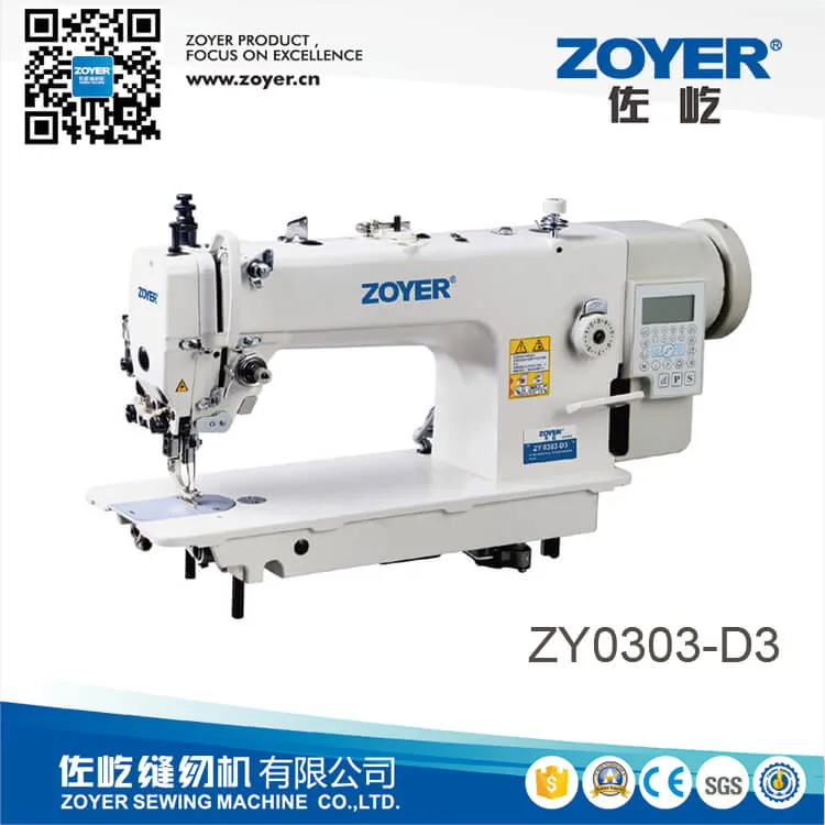 Zy0303D Single Needle Top with Bottom Walking Foot Lockstitch Sewing Machine