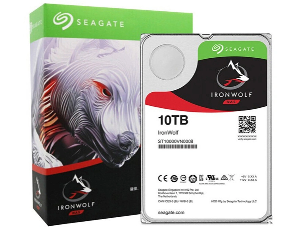 Seagate Iron Wolf Nas 10tb Hard Disk 256 MB 7200rpm SATA3.0 6GB/S Hard Drive (ST10000VN0008) SSD/HDD