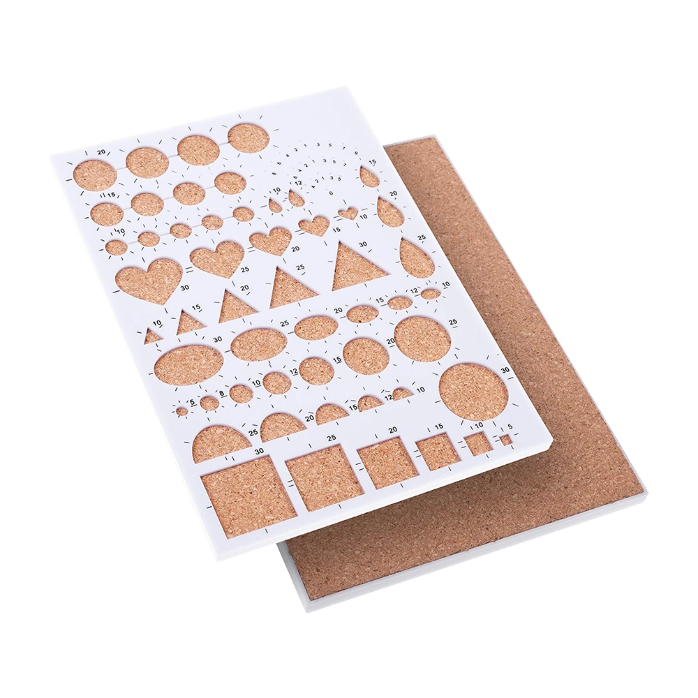 26213 210 X 150 X 8mm High quality/High cost performance Quilling Template Set Cork Board with Needle Plastic Polychrome