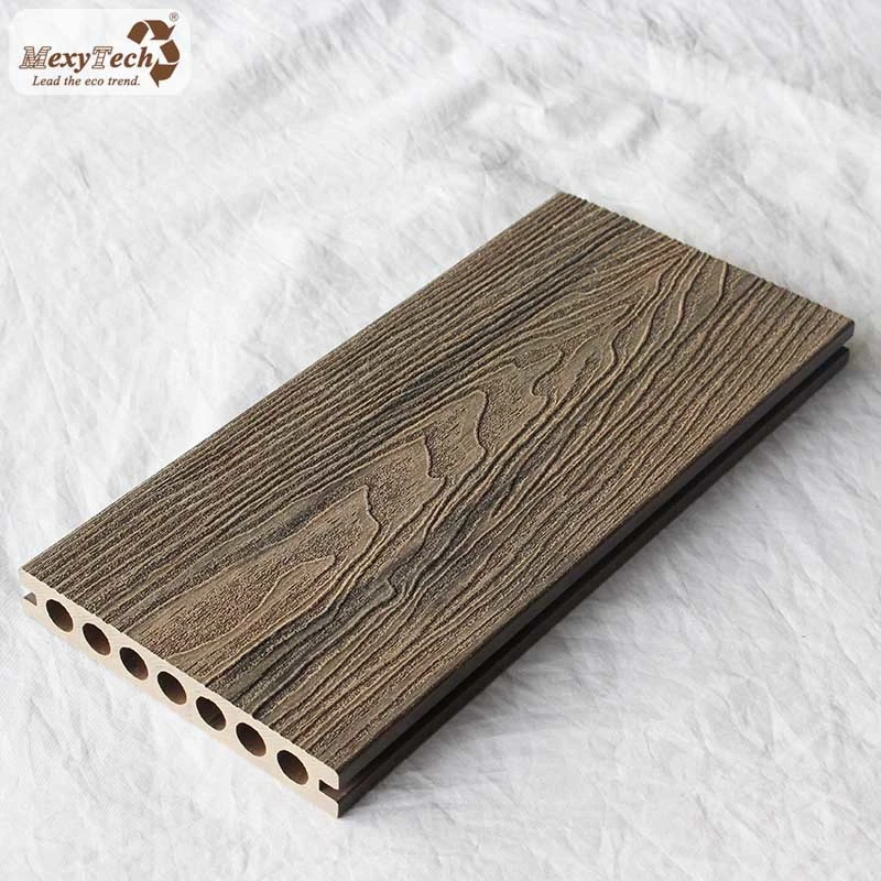 WPC Embossed Flooring Asia Poolside Puzzle Parking Wood Decking Material