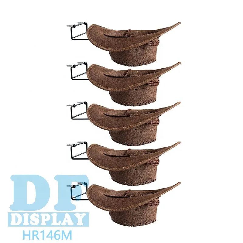 Premium Hat organizador para Hat colgador de soporte de almacenamiento de montaje en pared de plástico Hat estante mostrar