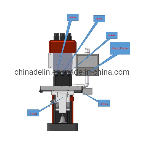 CNC Three Spindle Machine Tools with PLC Controller and Standared Accessories