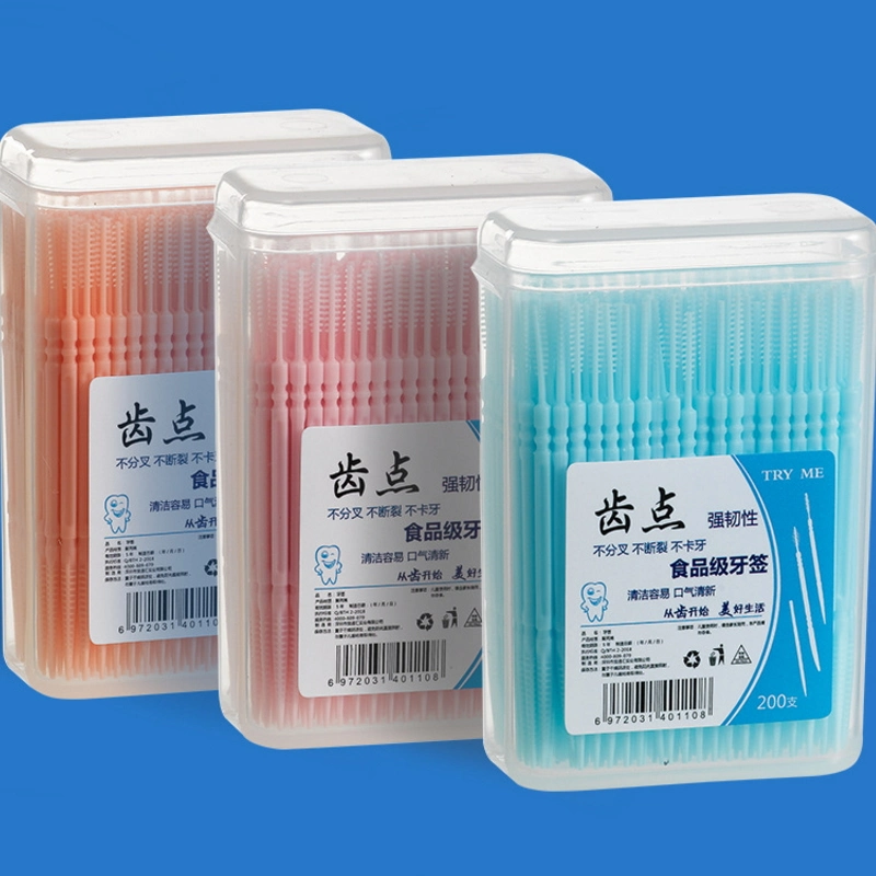 Wholesale/Supplier Custom Box Plastic Toothpicks Disposable Fruit Toothpicks