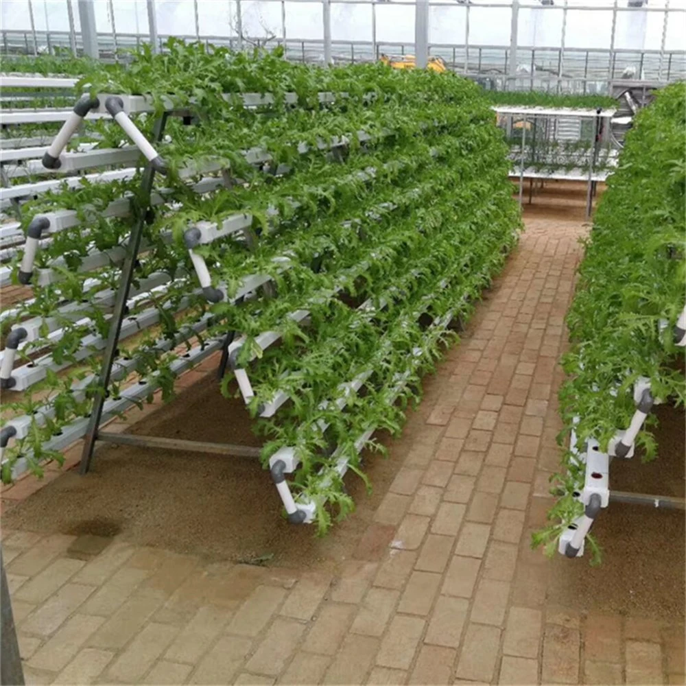 A-Typ Vertikal hydroponic NFT Kanäle Rohrzuchtsystem für Gemüse