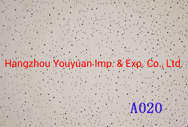 Mineral Fiber Acoustic False Ceiling 595X595/600X600mm Thickness