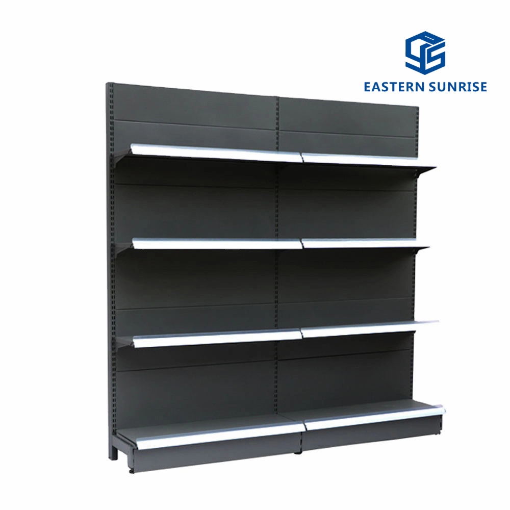 Grey Color Metal Frame Supermarket/Shopping Mall/Store Display Shelving System