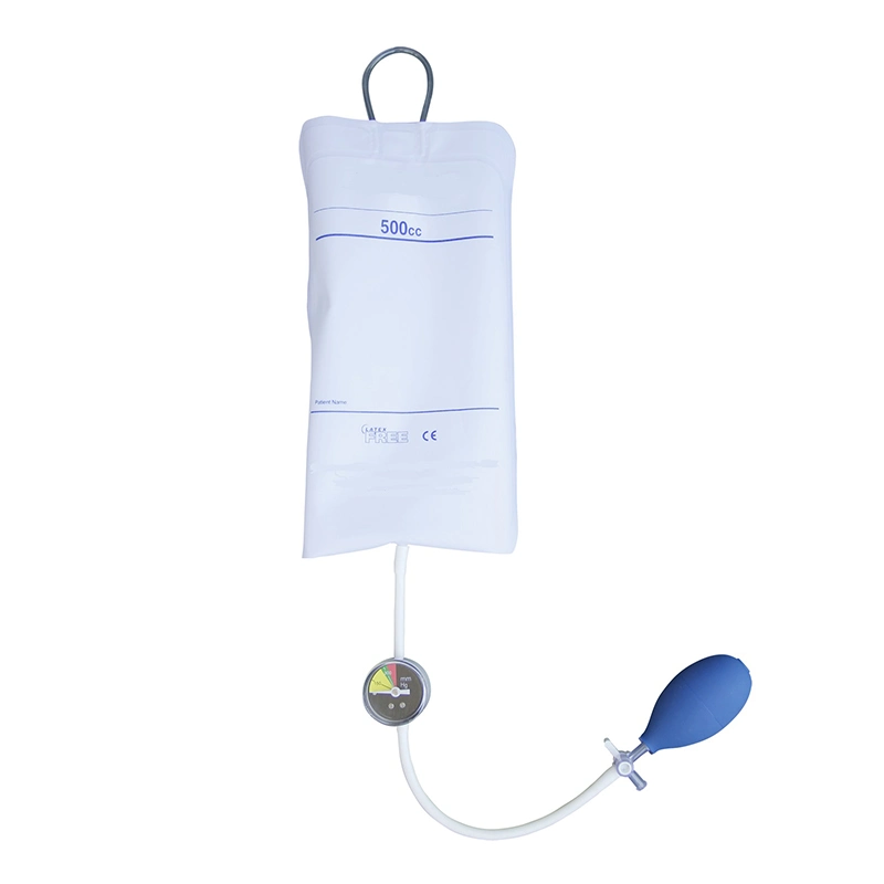 Medical Disposable Pressure Infusion Bag with Pump or Gauge