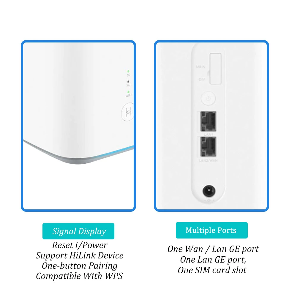 Desbloqueado original para a Huawei 5g CPE PRO H112-370, H12-372 Modem Roteador WiFi banda dupla 5g WiFi roteador do cartão SIM