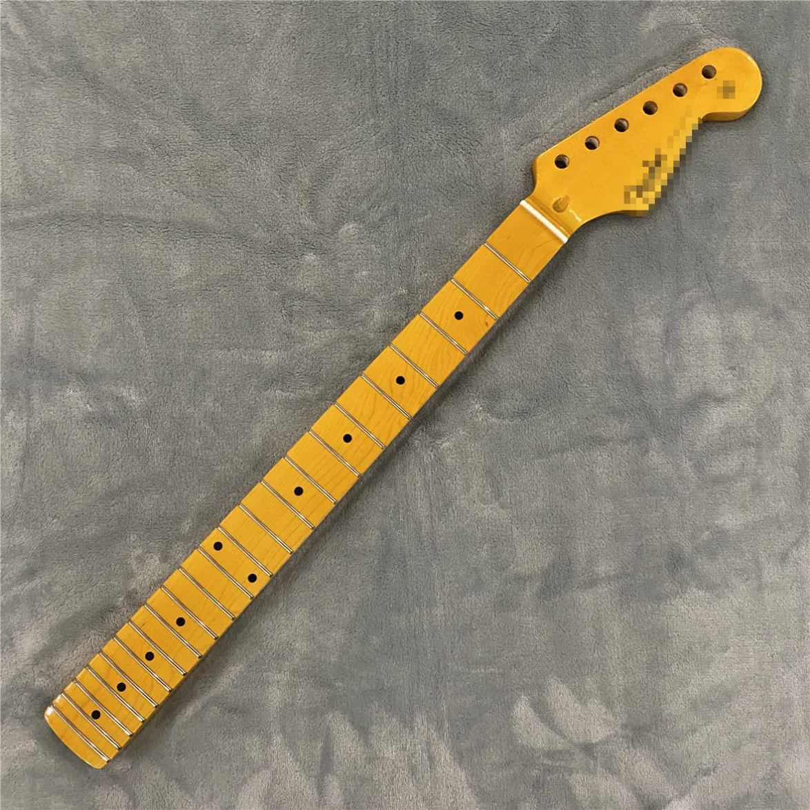 Maple Electric Guitar Neck 22frets Maple Fingerboard Yellow Glossy