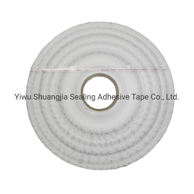 Printed Extended Liner Tape, Self-Adhesive Strips, Re-Sealable Bag Sealing Tape for Packing Bag (13mm)