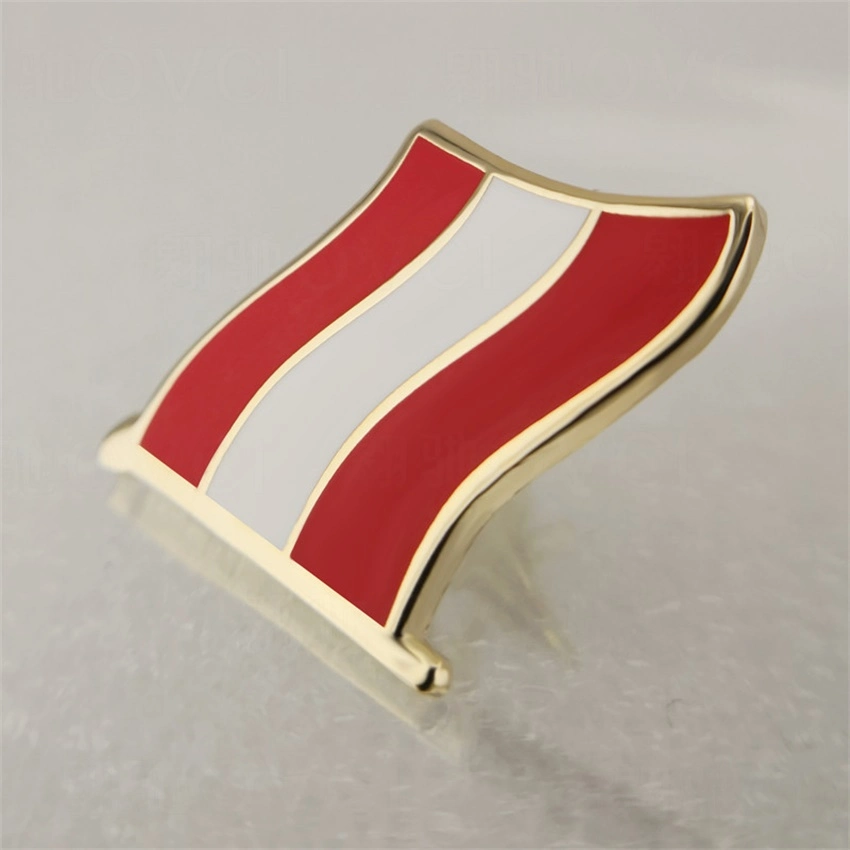 Saudi Arabia Badge Flag Brooch National Flag Lapel Pin International Travel Pins Collections Personalized Map Flag Palm Brooch