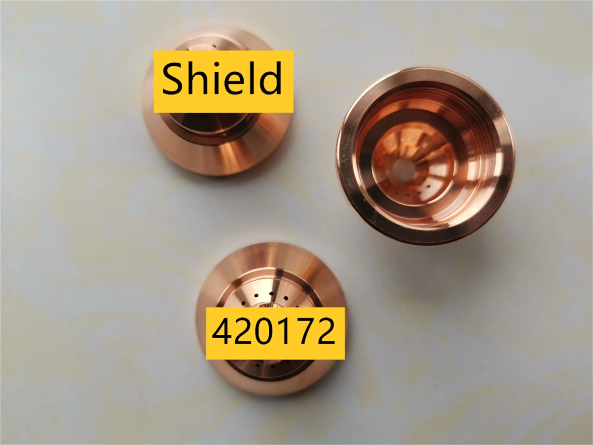 420172 Shield 45A/65A استبدال قطع غيار قطع البلازما المقاومة للتآكل في قطع الغيار بالجملة لـ Pmx125 Duramax