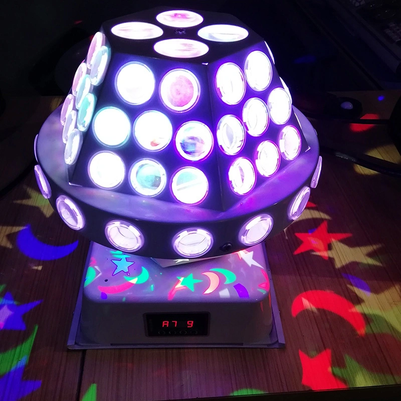 12pzas 3W RGBW 4en1 el patrón de LED discoteca de las luces de fiesta