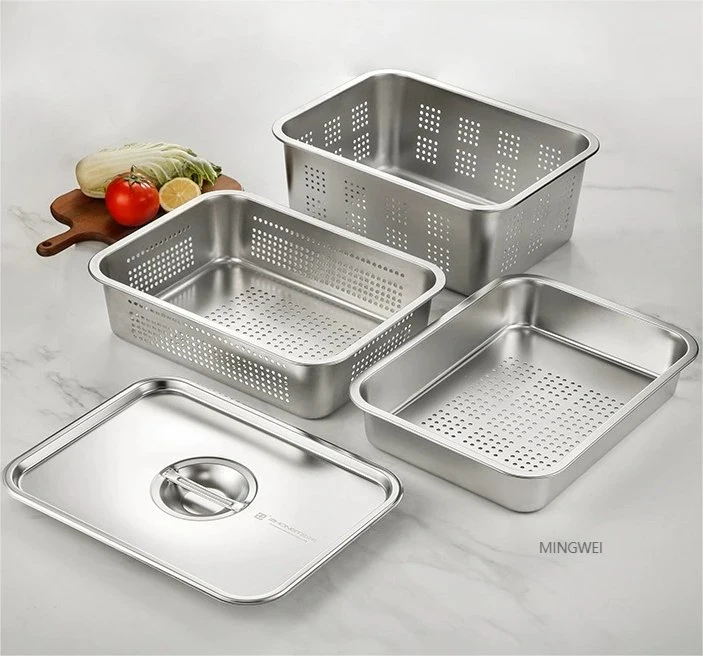 Mingwei Stainless Steel Perforated Gn Pan Container Kitchenware