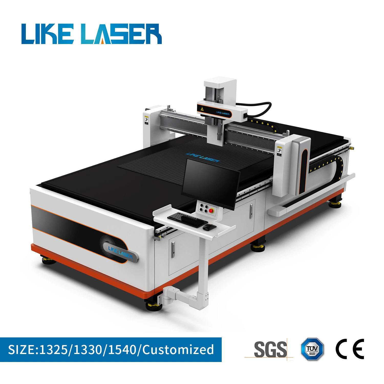 Nouvelle machine de marquage, gravure et gravure au laser grand format de 1300*2500mm conçue pour les plaques décoratives d'ascenseur en acier inoxydable.