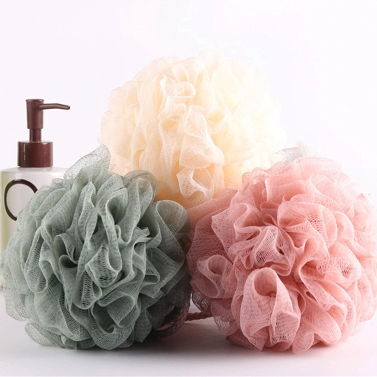 Fleur de bain éponge de maillage écologique Ball Douche Salle de bain éponge de bouffée de fleur de douche de Brosse nylon Mesh Ball