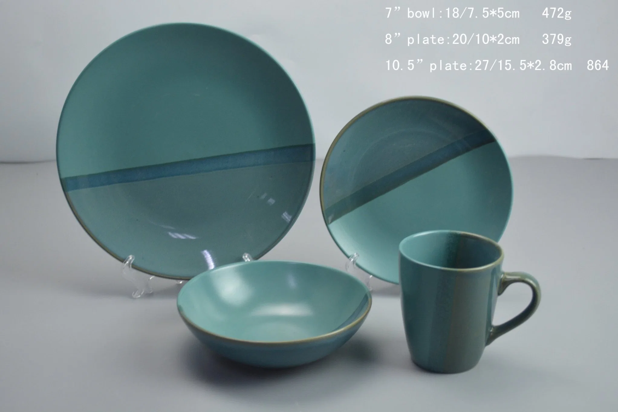 Hot Items Ceramic Dinner Set Kiln Change Porcelain with Color Glaze Tableware