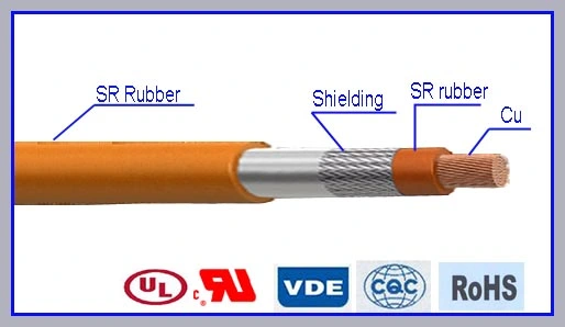 Hochtemperatursilikon-Gummi-Kabel für neue Energie-Anwendung