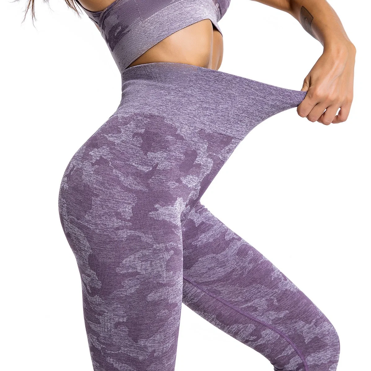 Ladies Carpis Camo Compression Camouflage Stretch Soft Yoga Leggings